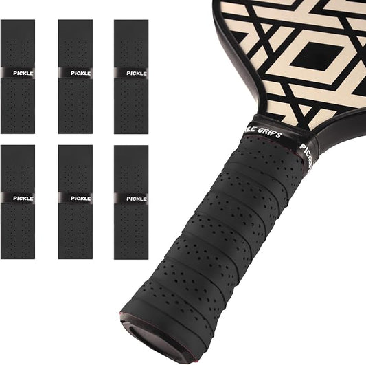 Pickle Grips Pickleball Paddle Grip Tape - Overgrip Grip Wrap for Pickleball Racket - Moisture Wicking Paddle Grip Wrap (2 Pack)