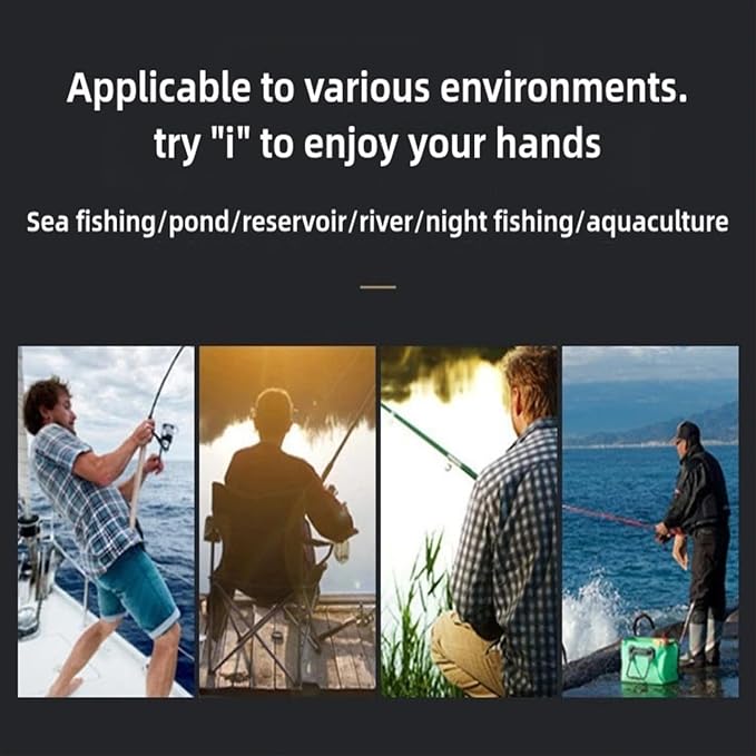 Underwater Fishing Camera with Infrared Night Vision, IP67 Waterproof Portable Fish Finder for Ice Fishing, Kayak, Boat, River & Lake