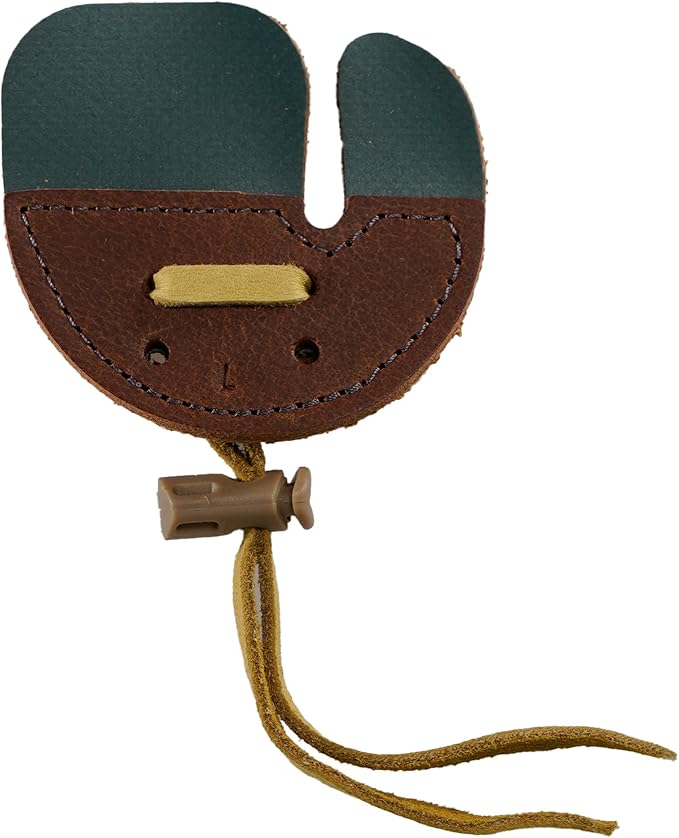 Hornet Leather Split Finger Tab – Handmade USA – Traditional Archery Gear – Medium or Large – Left or Right Hand