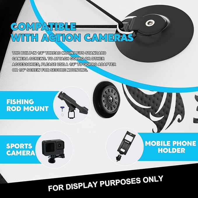 InnoExpo Inflatable Stand Up Paddle Boards with Premium Accessories, Wide Stable SUP Paddle Board Design, Non-Slip Comfort Deck for Youth & Adults