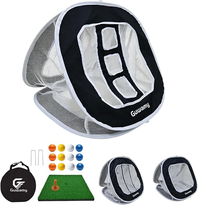 3-in-1 Pop Up Golf Chipping Net – Precision & Distance Trainer, Easy Indoor/Outdoor Setup – Ideal Gift