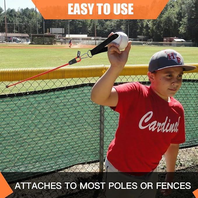 Davllin Baseball Resistance Trainer,Training Aid for Baseball Softball Pitchers,Interchangeable Grips to Build Arm Strength,Arm Bands for Baseball Players,Baseball Throwing Trainer,Great to Warm-Up