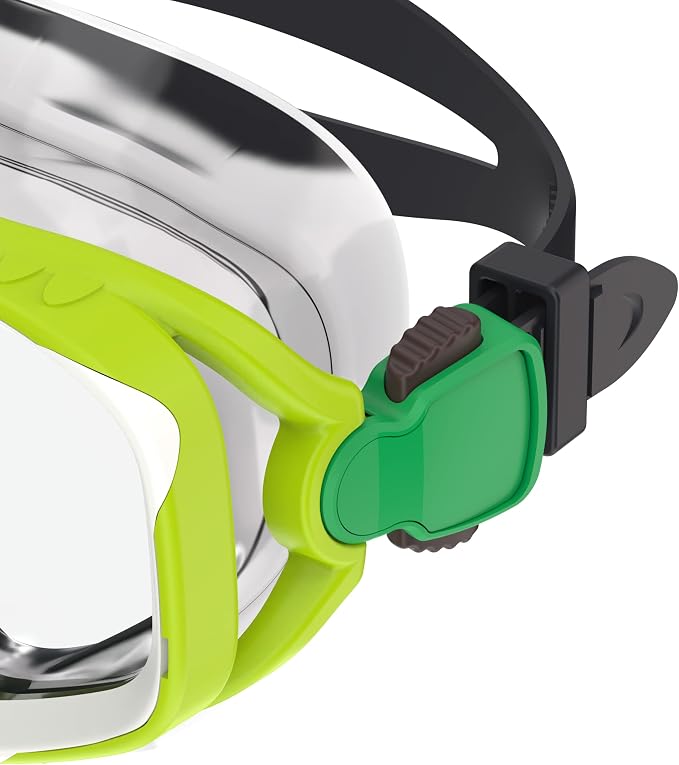 Speedo Unisex-Adult Swim Snorkel Dive Mask Anti-Fog with Nose Cover Adventure Series