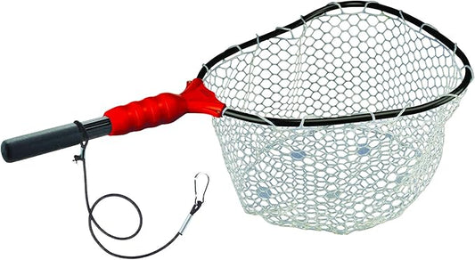 Ego S1 Slider Fishing Net, Ultimate Fishermen’s Tool Fixed Handle, Replaceable Head, Salt & Freshwater, 17x19 Inch Hoop