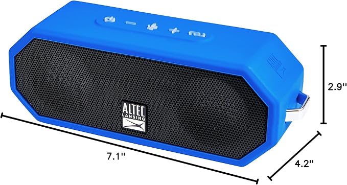 Altec Lansing - Portable Bluetooth Speaker, Waterproof IP67