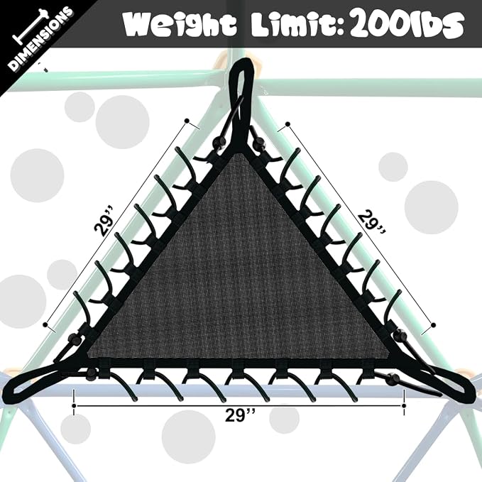 JYGOPLA Net Chair for 10FT 11FT Climbing Dome, Sturdy Climber Dome Accessories, Easy to Install, Ages 4 and up