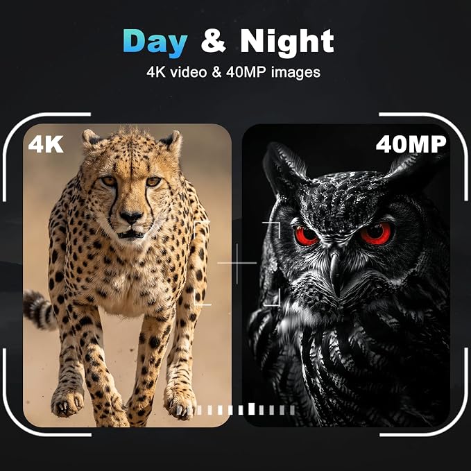 4K Night Vision Binoculars, 4.5'' HD Screen Night Vision Goggles Rechargeable 4000mAh with 7-Level IR & 8X Zoom for Camping Outdoor Exploration, Includes 32GB Card for Adults Wildlife