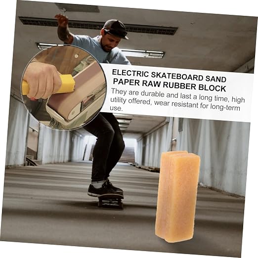 YARNOW 1pc Skateboard Cleaner Rubber Grip Tape Eraser Block for Cleaning of Sanding Belts Discs and Grip Tape Essential Tool for Skateboards and Rubber Shoes
