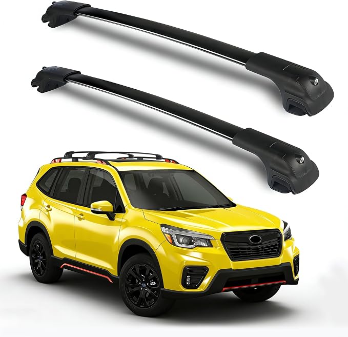 Roof Rack Cross Bars Compatible with Subaru Forester 2014-2026(Not for Wilderness) Aluminum 260 LBS Crossbars Rails Cargo Rooftop Bike Snowboard Skiboard Luggage Rack Cargo Carrier