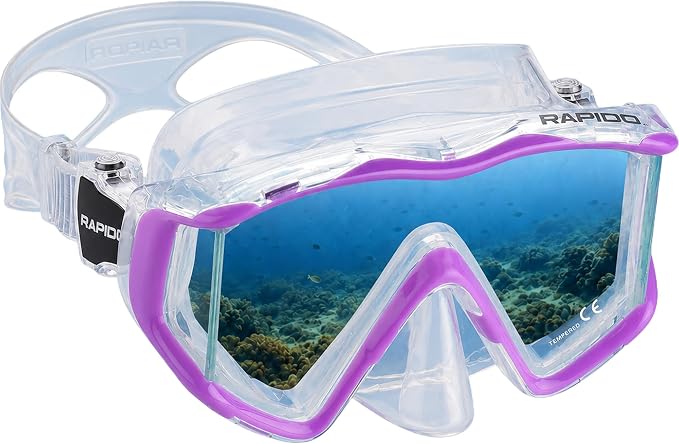 Rapido Clareza Three Lens Mask and Snorkel Combo