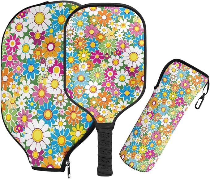 Pickleball Paddles Set 3PCS Pickleball Paddle Case Pickleball Racket Pickleball Bag Ideal for Beginners Gifts