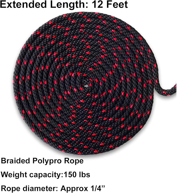 LE KAPMOZ Kayak Tie Down Straps Canoe Bow and Stern Heavy Duty Cargo Ratchet Pulley Rope Hanger