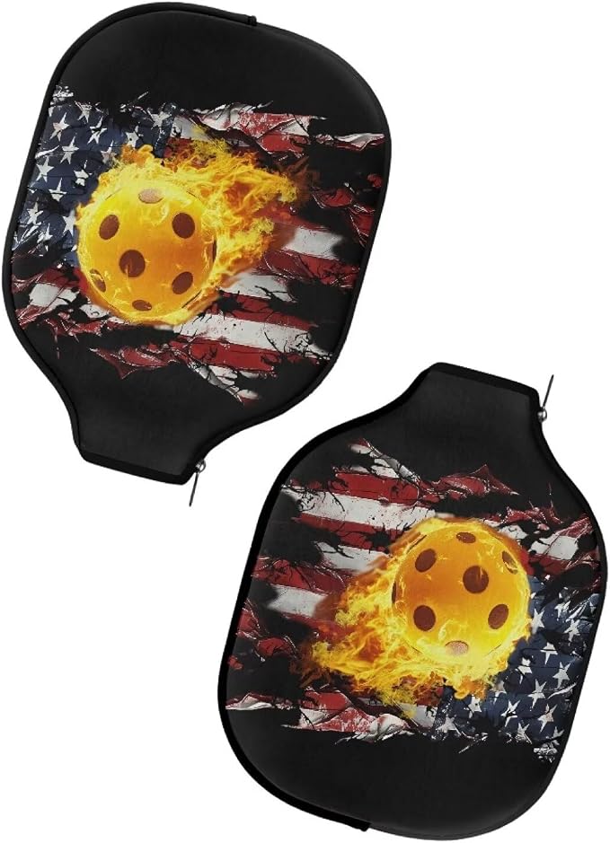 Pickleball Paddle Covers Only for Men and Women Zipper Closure Protection and Decoration