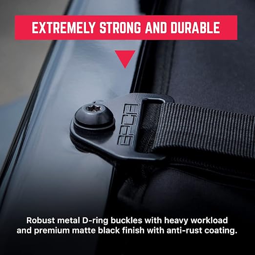 GPCA - Tie Down Metal D-Plates/D-Buckles, Easy-to-Install Truck Tie Downs, Compatible with Cargo Cover Mounts, Heavy-Duty Jeep Wrangler Accessories for 4xe, JL, JT, JK, TJ and More, 3mm, 6 Packs