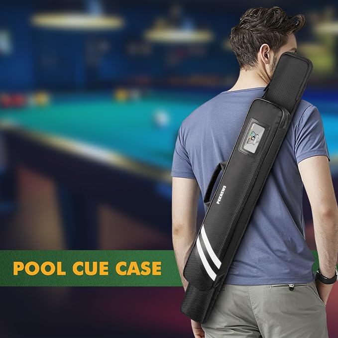 PEKREWS 2x2 Soft Cue Bag Teal & 1x1 Soft Pool Cue Bag Black Set