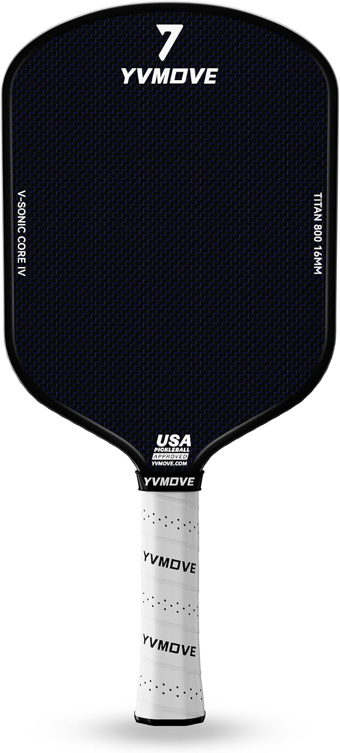 Pickleball Paddles | USAPA Approved | Raw Carbon Fiber Face | Max Control & Effortless Power | 16MM Core Anti-Shock | Intermediates to Pros