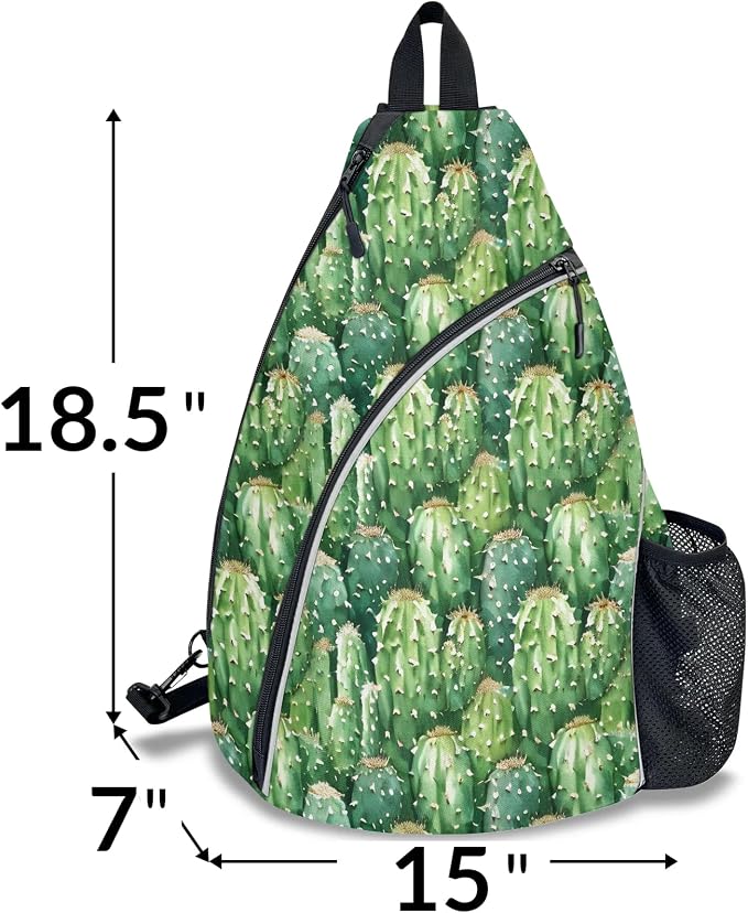 Pickleball Bag for Women Men Adjustable Crossbody Sling Backpack Hold Paddle Accessories
