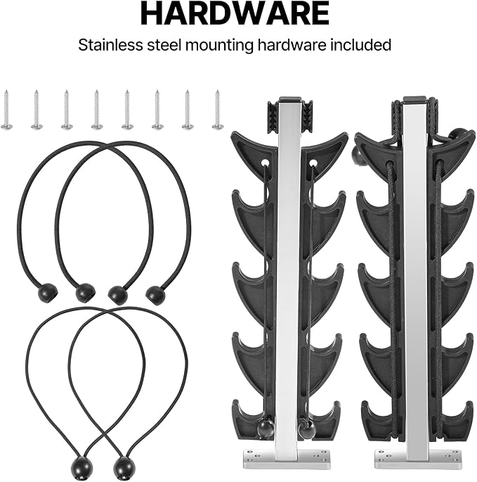 Fishing Rod Holder for Boat, Crappie Rod Holder for Transportation & Storage，Heavy Duty Angler Accessory for Fishing Boat & Pontoon boat (8 Rod)