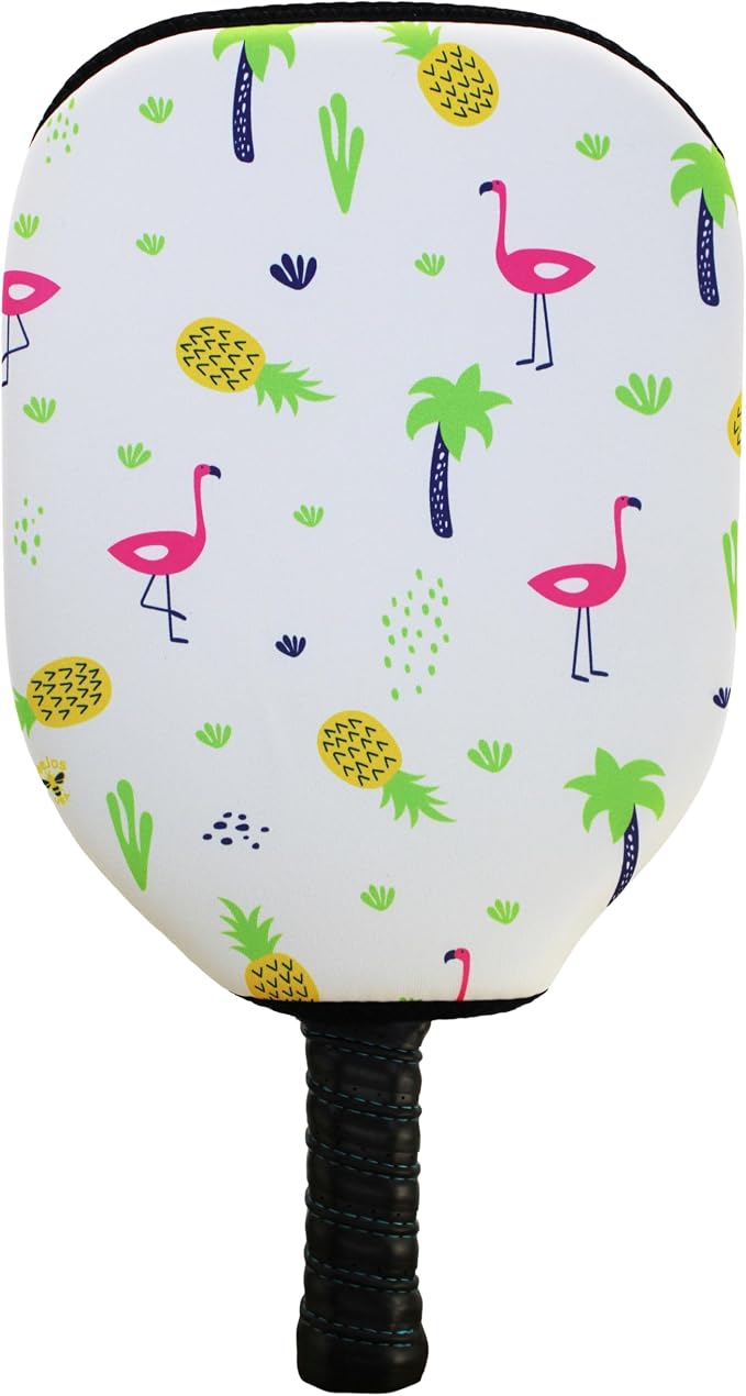 BeeJos Hawaiian Collection: Premium Slip-On Pickleball Paddle Cover-Fits Standard Size Paddles-Zipperless (Paddle not Included)