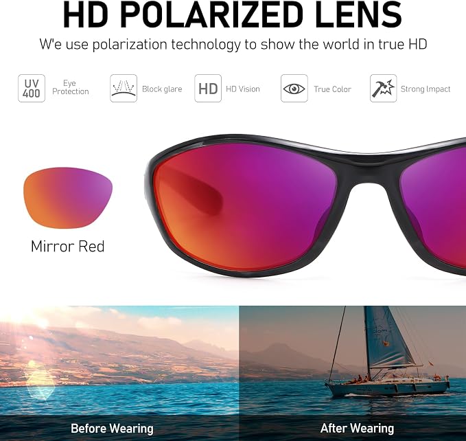 LKEYE Bifocal Reading Sunglasses Men Women Sports Style Sun Reader Wrap Around Build-In UV Protection Driving glasses LK6092