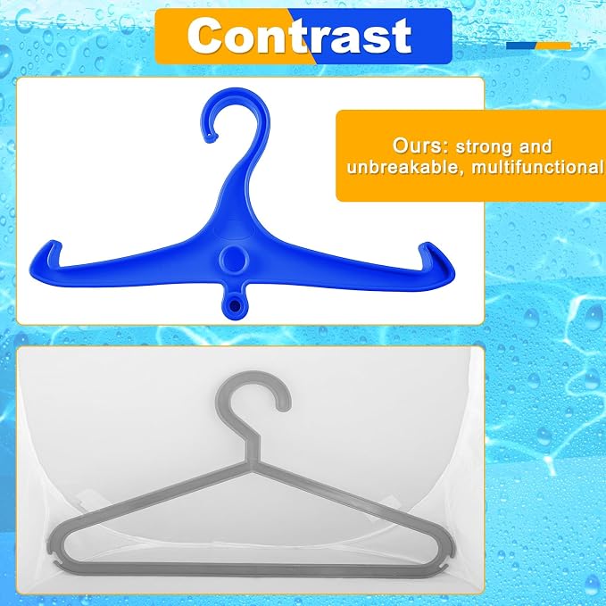 FoldTier Scuba Hanger BC Regulator Scuba Diving Wetsuit Hanger with Din Threads Vest Tactical Gear for Dry Clothes BCD Side Hanging