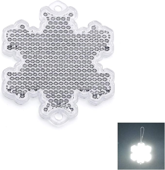 4Pcs Safety Reflector - Stylish Reflective Gear for Jackets, Bags, Purses, Backpacks, Strollers and Wheelchairs