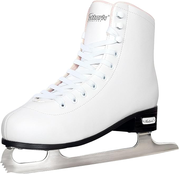 Nattork Figure Skates for Boys and Girls Excellence Stainless Steel Blades Ice Figure Skating with Enhanced Support Strength Performance and Ultimate Comfort