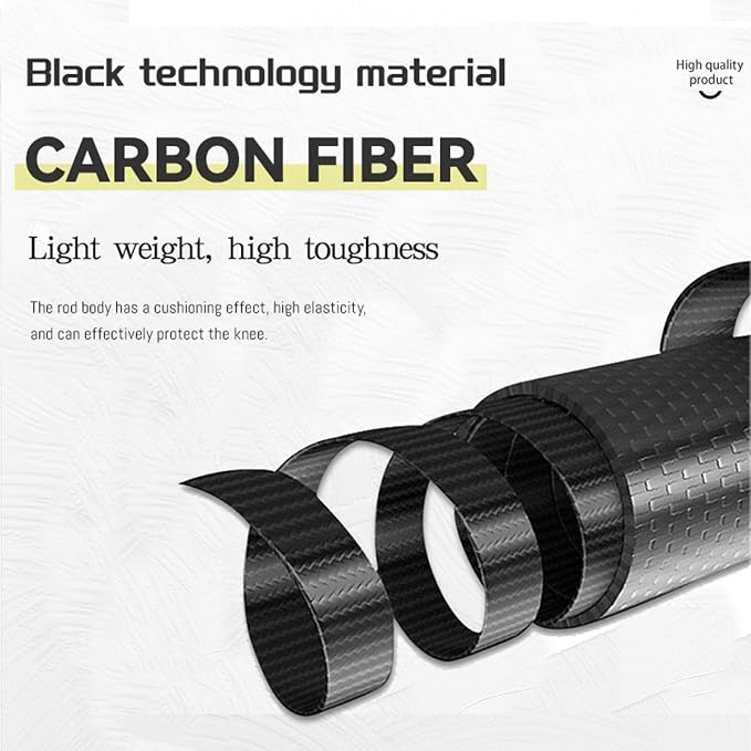 5-Section Carbon Fiber Trekking Poles, Lightweight and Durable 2-Pack, Foldable, Straight Grip, Suitable for Hiking, Trekking and Mountaineering