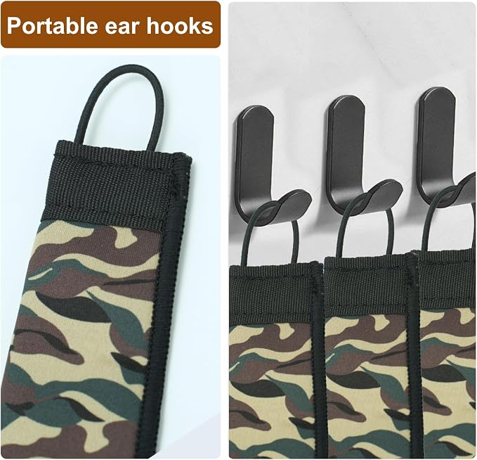 Neoprene Fishing Rod Sleeves,Fishing Rod Socks for Protect Rod | UV Resistance,Puncture Resistant, Protect Casting, Spinning, Trolling Fishing Rods,Fishing Pole Sleeve for Transport, Storage