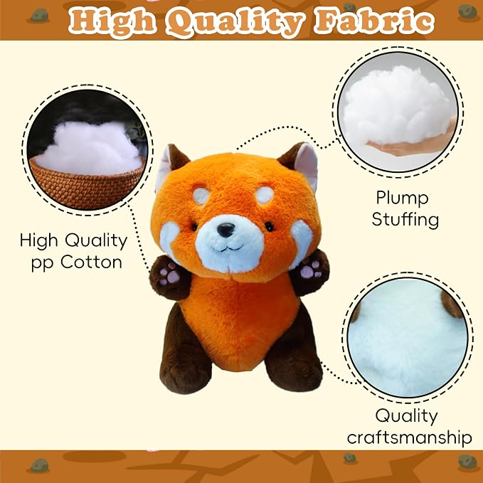 Cute Red Panda Golf Headcover, Animals Plush Golf Club Head Covers, Small Size Fits Hybird and Irons, Large Size Fits Standard 460cc Driver Head