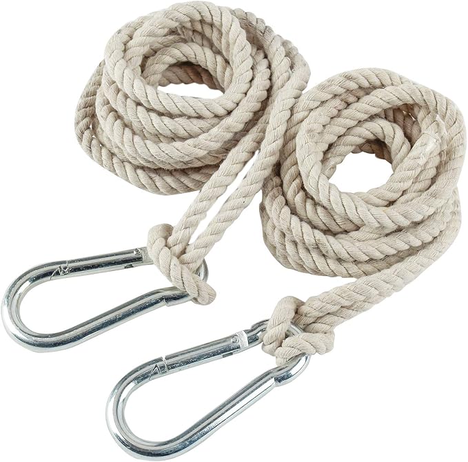INNO STAGE 2 Tree Swing Hanging Straps Hammock Rope 13 FT Each with Heavy Duty Carabiner Hooks Kit for Camping or Tire Playground Accessories - Safer Extension Conversion/Easy Setup Indoor Outdoor