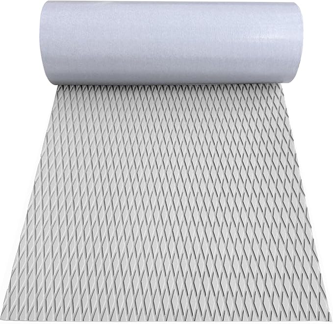 Hjdeck Boat Flooring EVA Foam Boat Decking Marine Carpet Non-Slip Decking Sheet Self-Adhesive Marine Flooring for Fishing Boat Kayak Yacht RV Swimming Pool Golf Cart 94.5"x23.6"/16.1"/11.8"