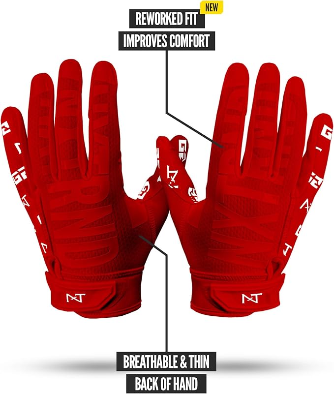 Nxtrnd G2 Pro Football Gloves, Men's Ultra Sticky Elite Receiver Gloves