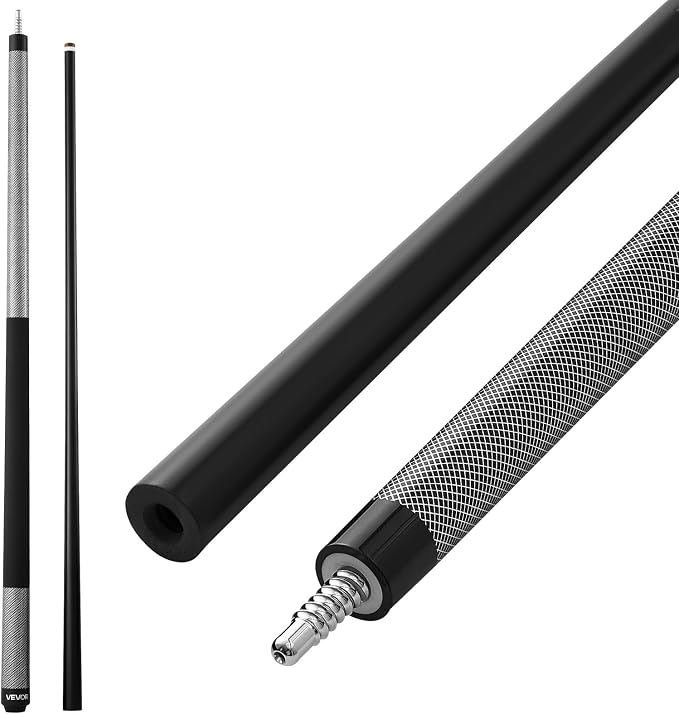 VEVOR Pool Cue, Pool Stick, 58 inch Billiard Pools Cue Stick with Multi-Layer Tip & ABS Connection Ring, Cues Sticks for Professional Pool Table, Bar, Home, Office