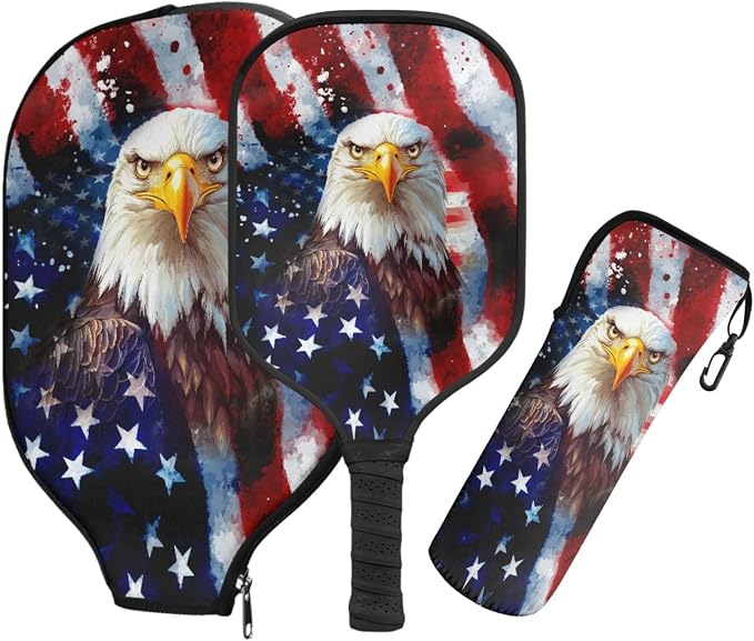 Pickleball Paddles Set 3PCS Pickleball Paddle Case Pickleball Racket Pickleball Bag Ideal for Beginners Gifts