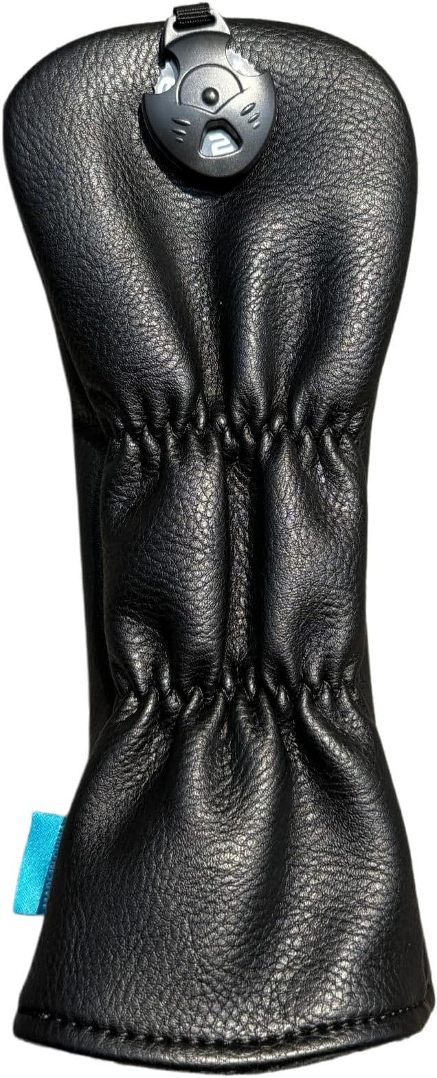 Golf Club Headcover 3 Wood Headcover Black n White Premium PU Leather Driver #3 Fairway Wood Hybrid Wood Head Cover Fits for All Brand