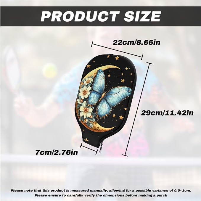 Pickleball Paddle Covers, Durable Polyeste Paddle Cover,Anti-Drop Paddle Storage Bag