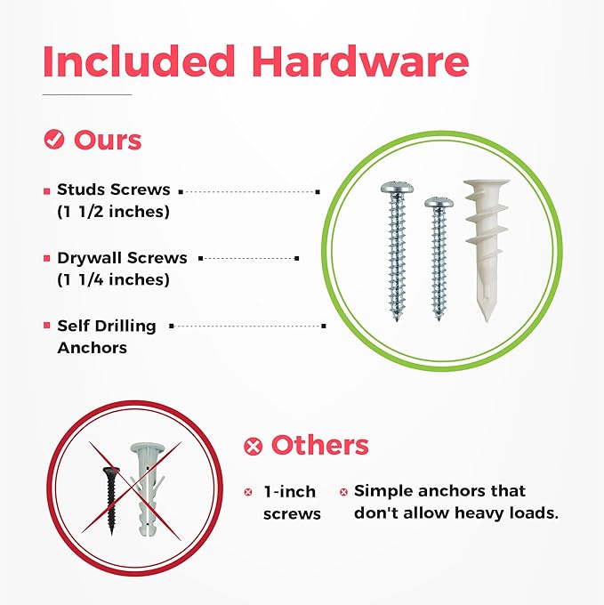 TIDYME Garage Tool Organizer Wall Mount - 64 inches - Sturdy Storage Rack with Adjustable Hooks, Anti-Rust - Easy Installation, 400lbs Capacity - Garden Tool Organizer (04 Racks & 08 Hooks)
