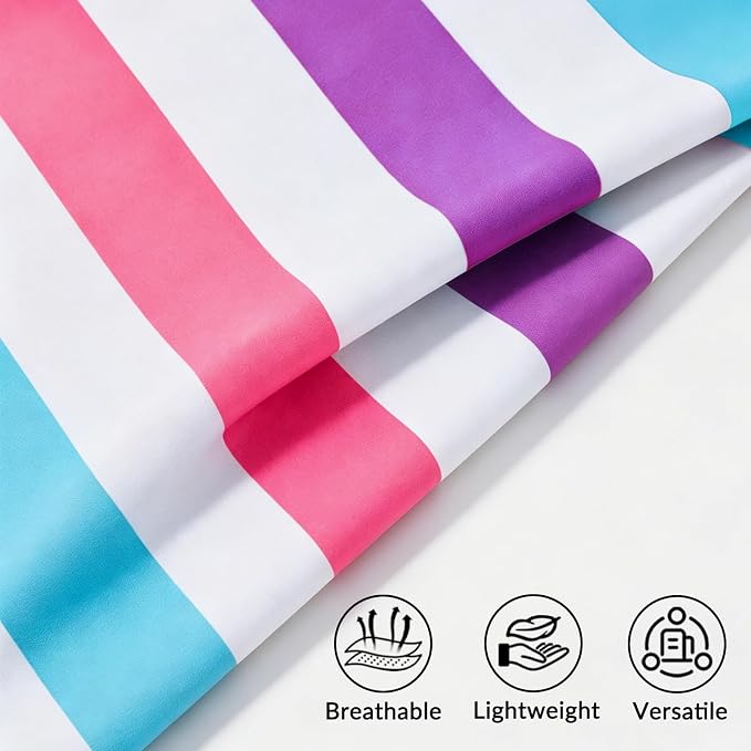 Exclusivo Mezcla Microfiber Quick Dry Beach Towel, Large Lightweight Sandfree Pool Towel for Swimming Camping Travel with Bag (Purple, 30x60 Inches)