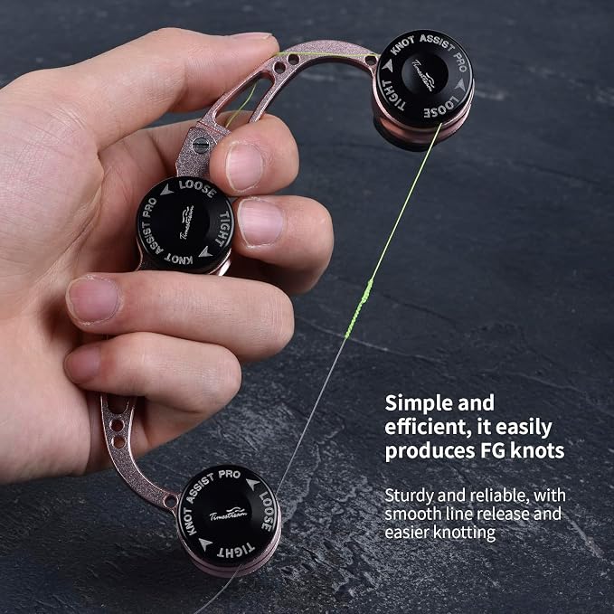 FG Knot Assist Tool，Knot Assist GT Knotter Leader Connection Knot Assist 2.0 for FG Knot Braided Line to Leader Connection Fishing Knot Tying Tool for Braid to Monofilament Leade