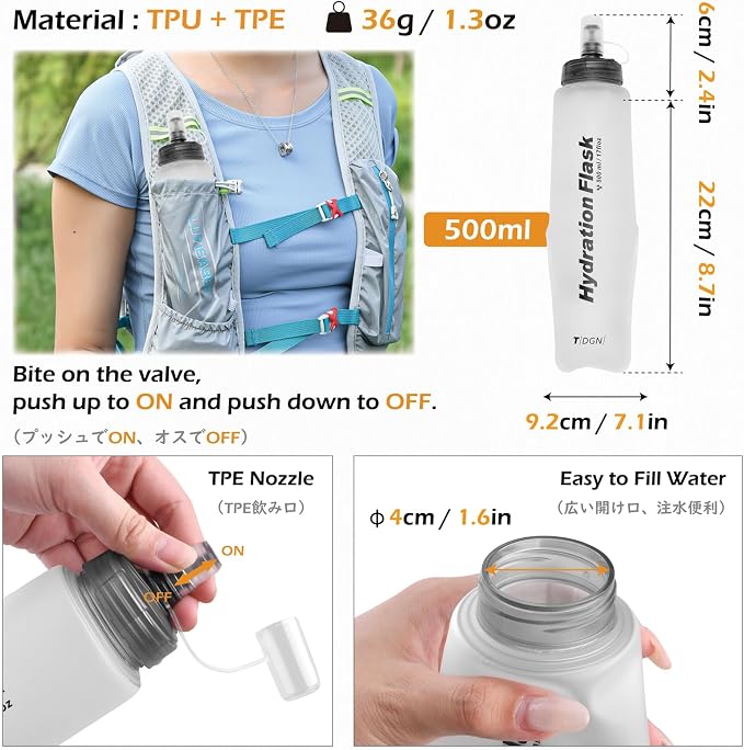 TRIWONDER Hydration Vest Running Backpack for Men & Women, Water Pack for Hiking, Camping, Climbing & Cycling, Lightweight Daypack