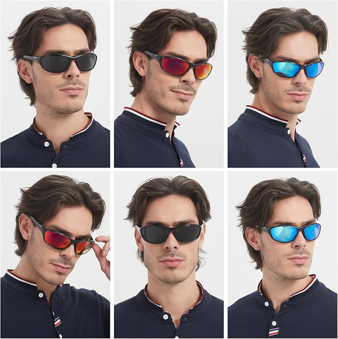 LKEYE Bifocal Reading Sunglasses Men Women Sports Style Sun Reader Wrap Around Build-In UV Protection Driving glasses LK6092