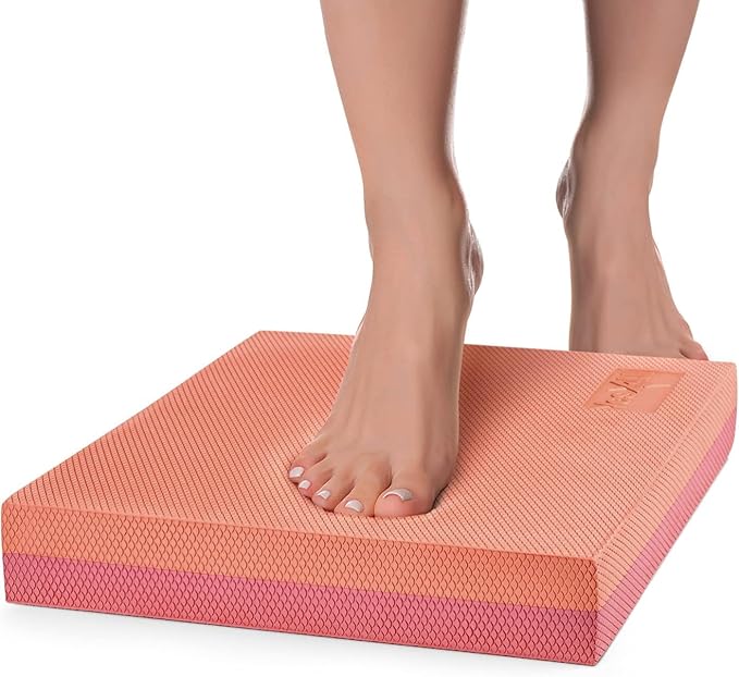 Yes4All Balance Pad, Nonslip TPE Foam Balance Pad with Upgraded Sizes - L, XL, XXL Balance Mat for Fitness, Yoga & Stability Training - Multicolor Options