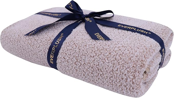 Everplush Diamond Collection Extra Large Bath Sheet Towel – 1 PK, Super Soft & Highly Absorbent, Quick-Drying & Oversized,Perfect for Bathroom, Pool, Swimming Use (Brown, 35" x 66" 1PK)