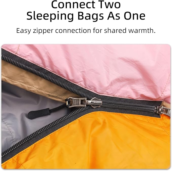 Down Sleeping Bag with Pillow, 0°F 20°F 32°F Regular and XL Compact Lightweight Sleeping Bag for Adults,Teens Backpacking,Camping and Hiking Outdoor