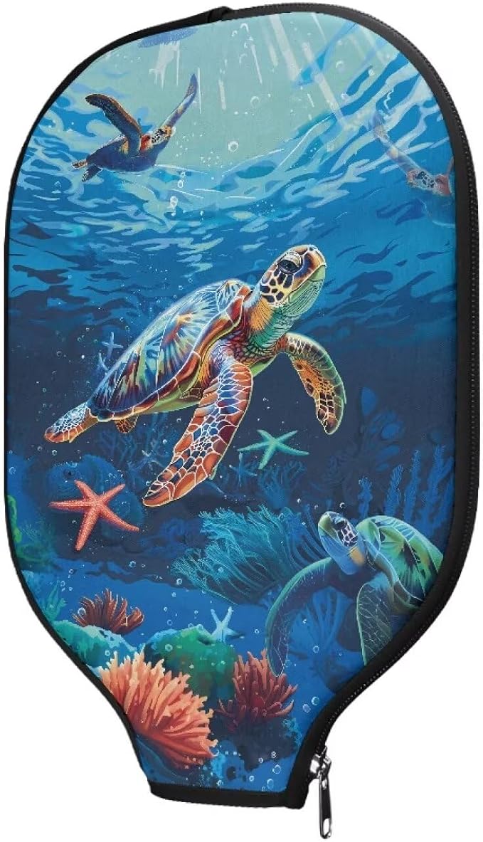 Blue Camo Corgi Pattern Print Pickleball Paddle Covers Only Paddles Holder Sleeve Fits Most Rackets