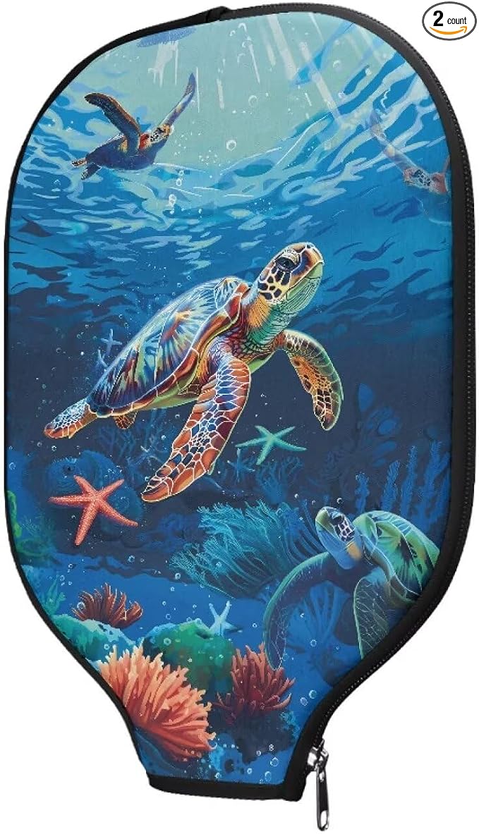 Blue Camo Corgi Pattern Print Pickleball Paddle Covers Only Paddles Holder Sleeve Fits Most Rackets