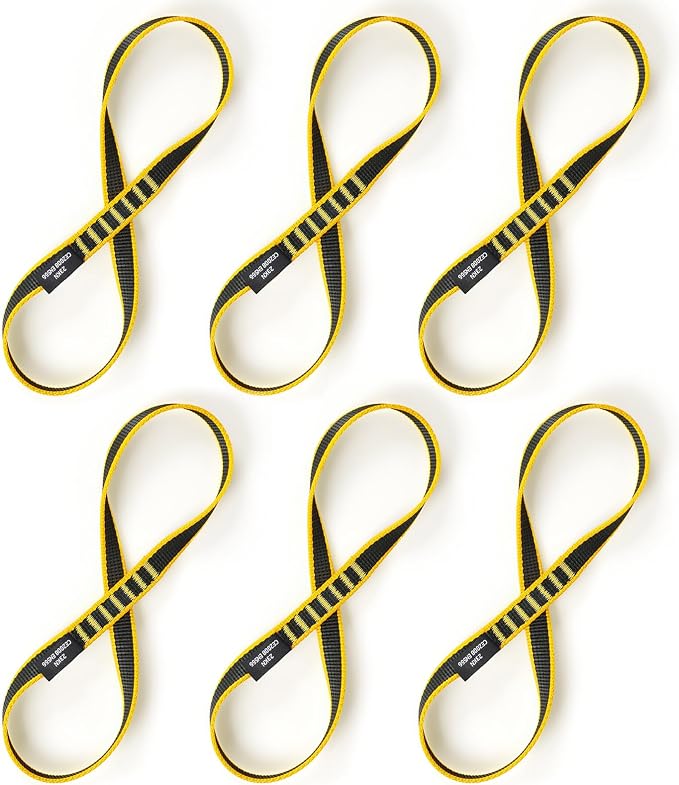 18mm Nylon Climbing Sling Runner 23KN CE2008/EN566 Certified - Webbing Straps for Outdoor Rock Climbing, Rappelling, Swing, Yoga Hammock etc