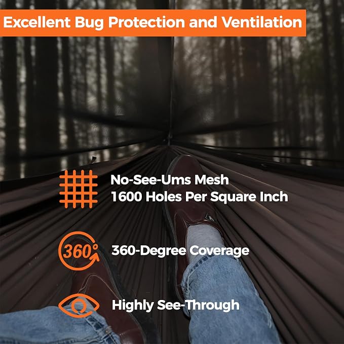 onewind Ultralight Double Layer Hammock with Mosquito Net for Camping Hiking Backpacking