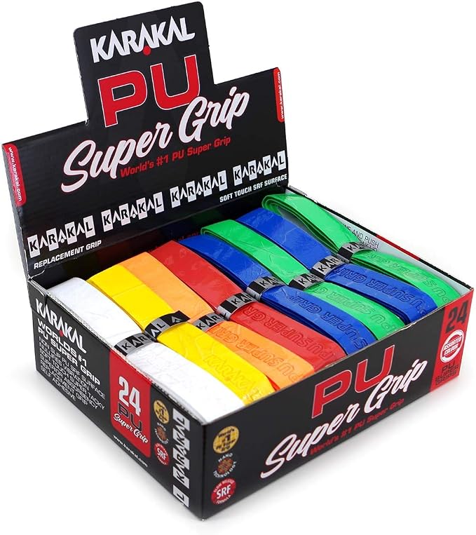 KARAKAL - PU Super Grip - self-Adhesive Grip Tape for Badminton Squash Tennis Hockey Sticks or Curling